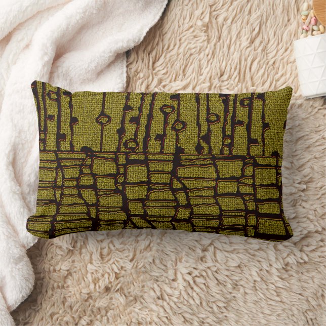 Cultural Canvas • Afrocentric Lumbar Pillow (Blanket)
