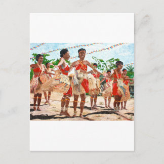 Cultural Dance in Papua New Guinea Postcard