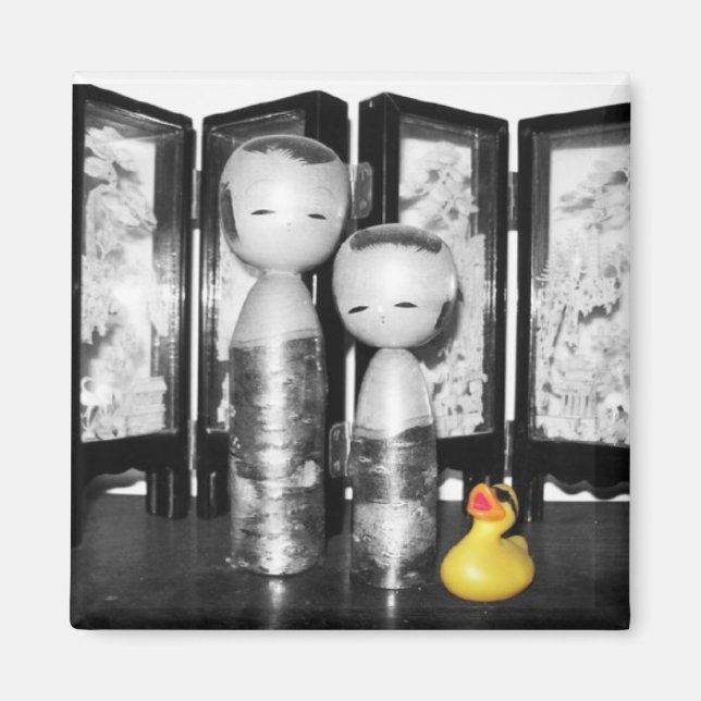 'Cultural Experience' Rubber Duck Magnet (Front)