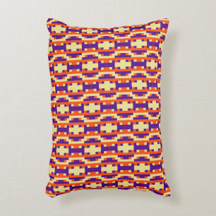Cultural Fusion Geometric Seamless Accent Pillow