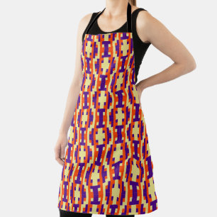 Cultural Fusion Geometric Seamless Apron