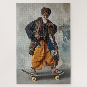 Cultural Fusion on Wheels Jigsaw Puzzle