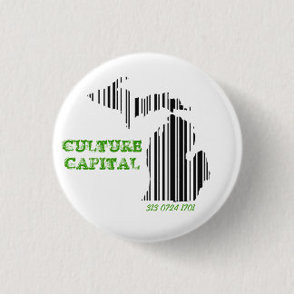 Culture capital 1 inch round button