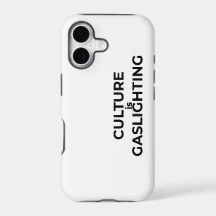 Culture Is Gaslighting Minimalist Bold iphone case