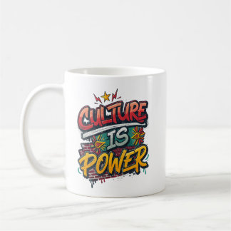 Culture Is Power Black History Month Black Coffee Mug