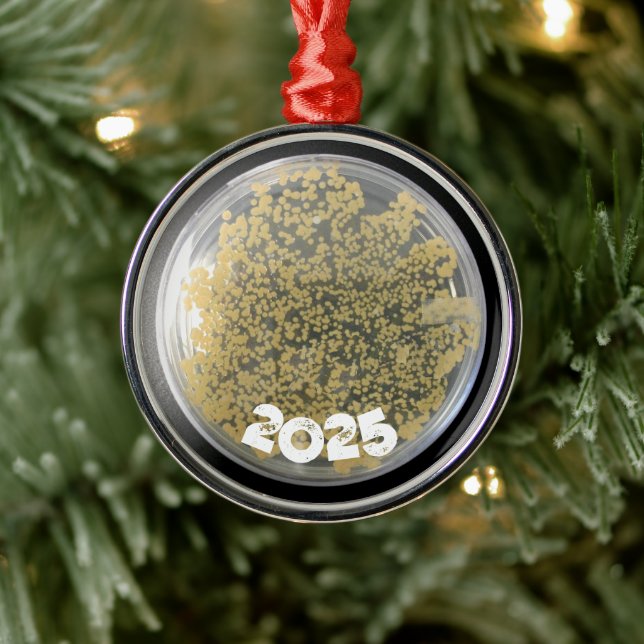 Culture Plate, Bacteria Colony, Microbiology Metal Ornament (Tree)