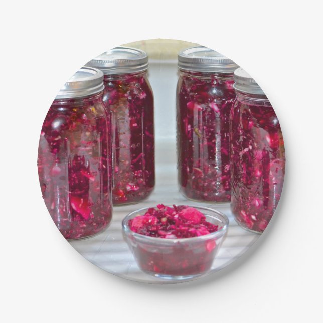 Cultured Beets Paper Plate (Front)