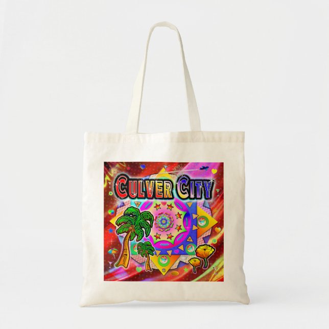 Culver City Tropical Friends Tote Bag (Front)