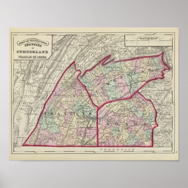 Cumberland, Franklin, Adams counties Poster (Front)