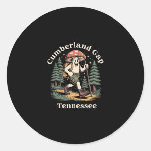 Cumberland Gap Tennessee Hiking Mushroom Vacation  Classic Round Sticker