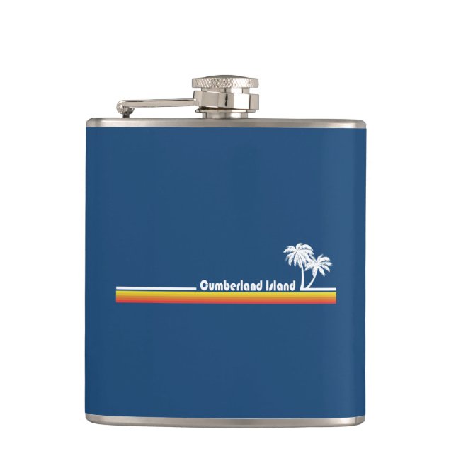 Cumberland Island Georgia Hip Flask (Front)