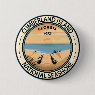 Cumberland Island National Seashore Georgia Badge 2 Inch Round Button