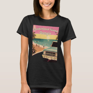 Cumberland Island Retro Beach Vacation Graphics Ge T-Shirt