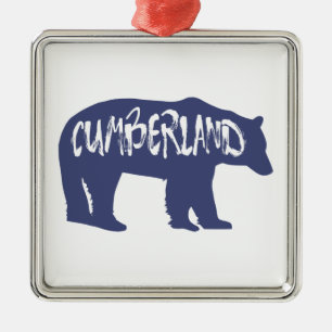 Cumberland Maryland Bear Metal Ornament