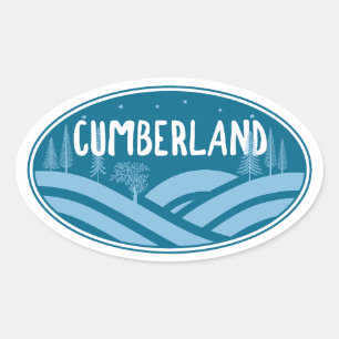 Cumberland Maryland Outdoors Oval Sticker