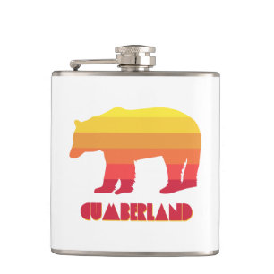 Cumberland Maryland Rainbow Bear Hip Flask