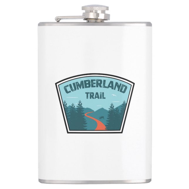 Cumberland Trail Tennessee Hip Flask (Front)