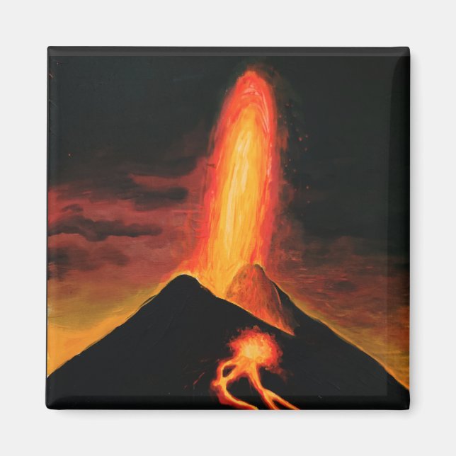 Cumbre Vieja volcano Magnet (Front)