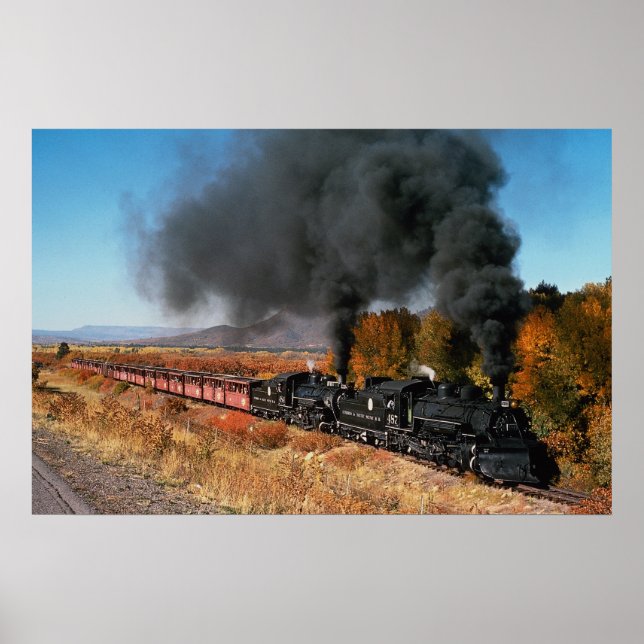 Cumbres and Toltec Railroad, No. 487 and No. 484, Poster (Front)