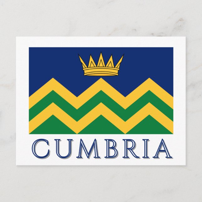 Cumbria flag (as of 2025) postcard (Front)