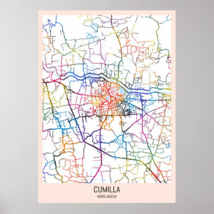 Cumilla Bangladesh City Map Poster