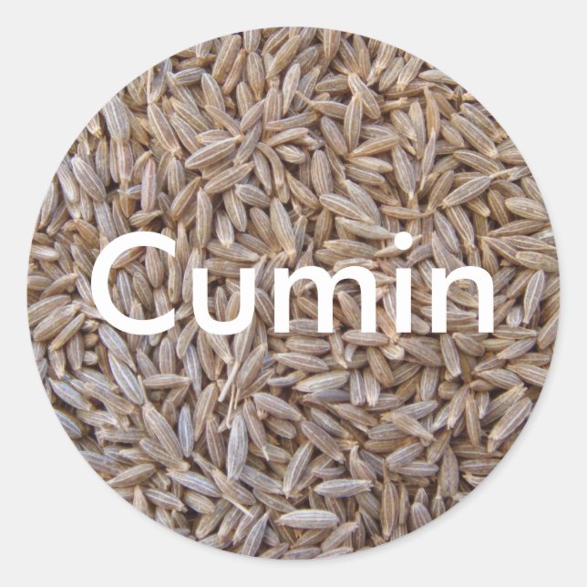 Cumin Classic Round Sticker (Front)