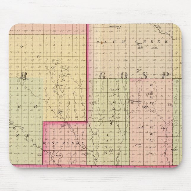 Cuming County, Nebraska Mouse Pad (Front)