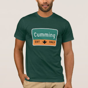 Cumming, Road Marker, Georgia, USA T-Shirt