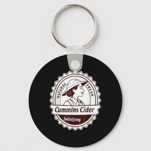 Cummins Cider Shirt - Funny Joke Novelty Gag Gift Keychain