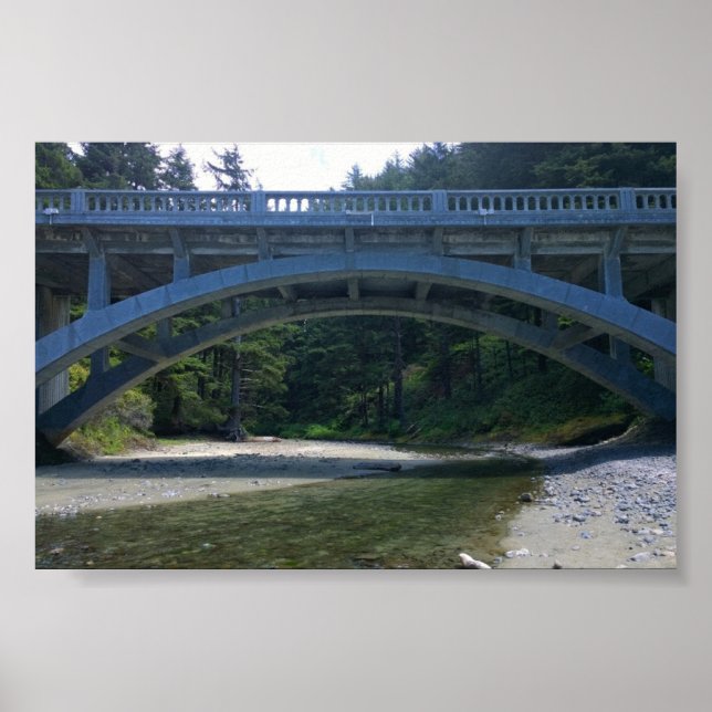 Cummins Creek at Neptune State Park, OR Poster (Front)