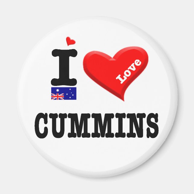 CUMMINS - I Love Magnet (Front)