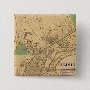 Cumminsville, Ohio 2 Inch Square Button
