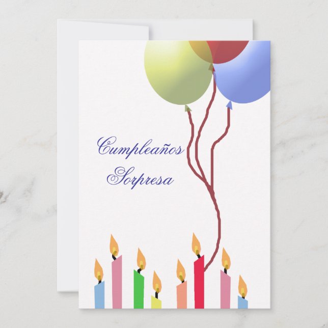 Cumpleaños - Invitation (Front)