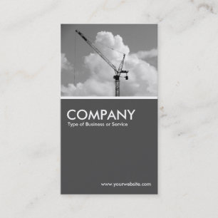 Cumulonimbus Crane  - 70pc Grey Business Card