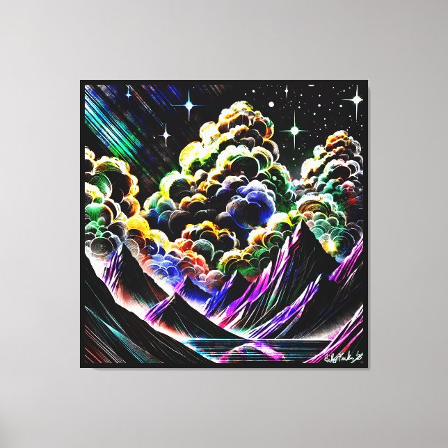 Cumulus Canyon Canvas Print (Front)