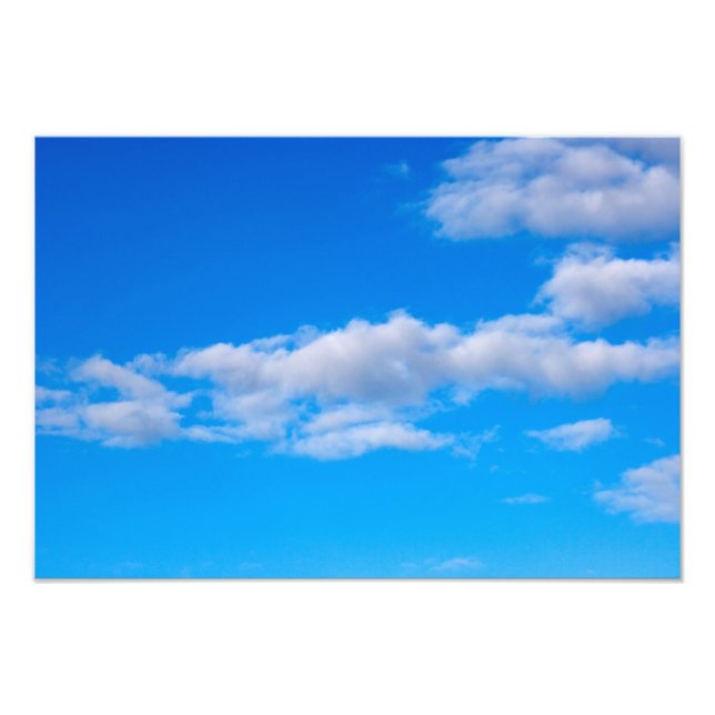 cumulus clouds over the western Antarctic Photo Print (Front)