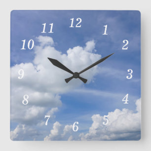 Cumulus Puffs Wall Clock