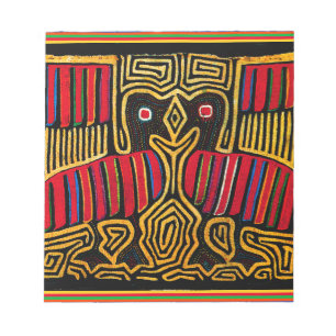 Cuna Indian Mola Duck Design Notepad