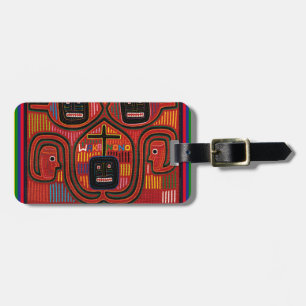 Cuna Tribal Design Luggage Tag