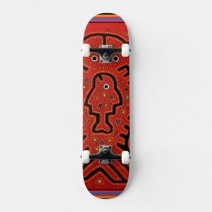Cuna Tribal Skate Fish Skateboard