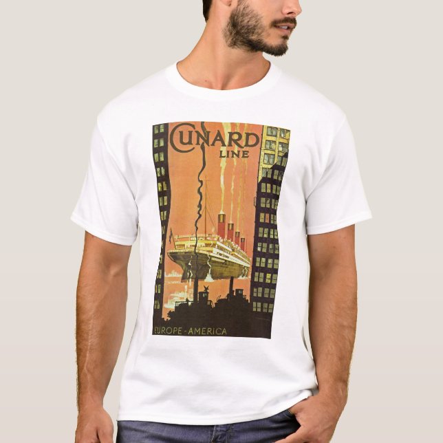Cunard Europe-America T-Shirt (Front)