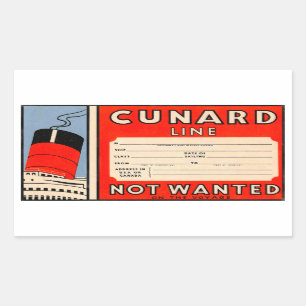 CUNARD Line Sticker