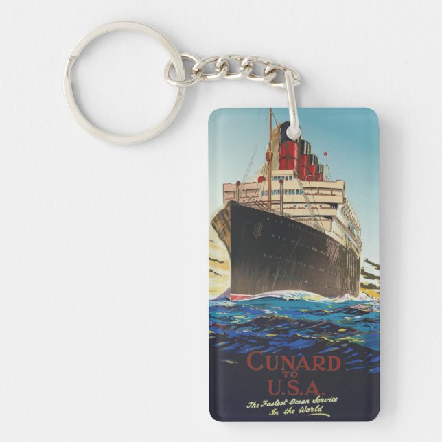 CUNARD OCEAN LINER AQUITANIA TOILETTE CLÉ (Devant)