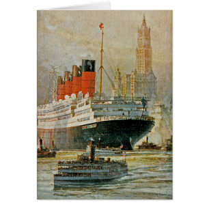 Cunarder à New York