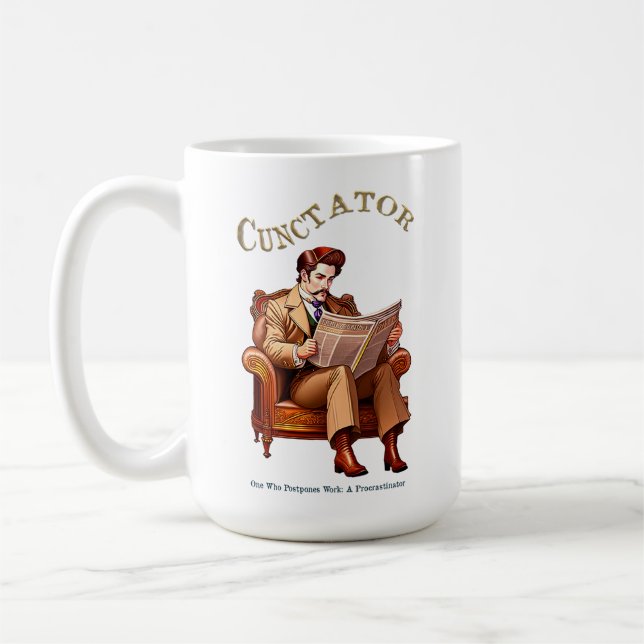 Cunctator - Procrastinator's Coffee Mug (Left)