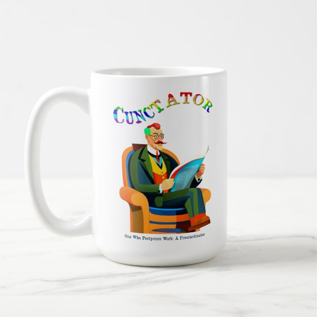 Cunctator - Procrastinator's Coffee Mug (Left)