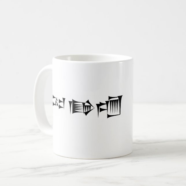 Cuneiform Babylonian Sumerian Gilgamesh Mug (Front Left)