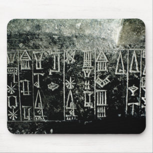 Cuneiform script mouse pad