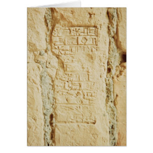 Cuneiform script on a palace wall