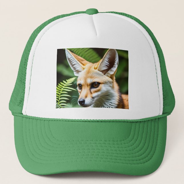 Cunning Fennec Fox, Trucker Hat (Front)